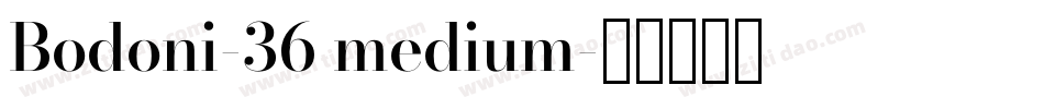 Bodoni-36 medium字体转换